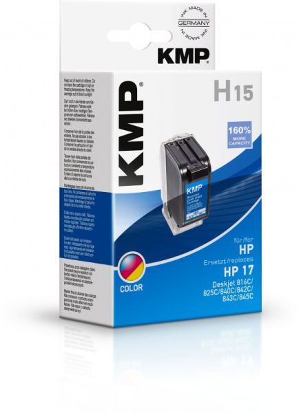 KMP H17 Tintenpatrone ersetzt HP 17 (C6625AE)