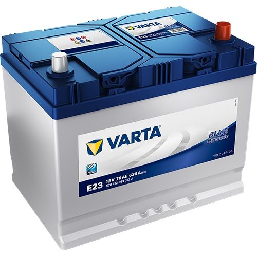 VARTA Blue Dynamic 5704120633132 Autobatterien, E23, 12 V, 70 Ah, 630 A