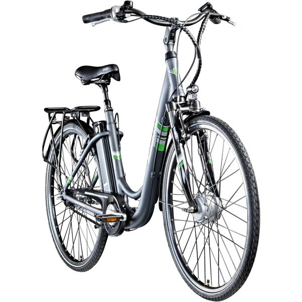 Green 3.7 E Bike Damen 28 Zoll Pedelec 7 Gang Elektrofahrrad ab 150 cm Damenfahrrad retro Hollandrad