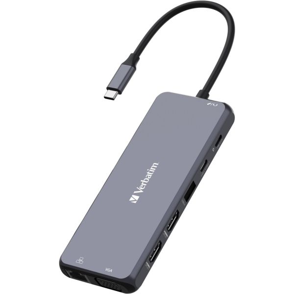USB-C Pro Multiport-Hub CMH-14, 14 Port, Dockingstation Grau