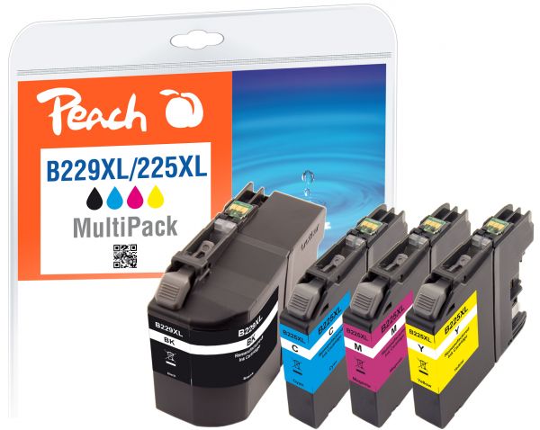 Peach Spar Pack Tintenpatronen ersetzt Brother LC-227XLVALBP
