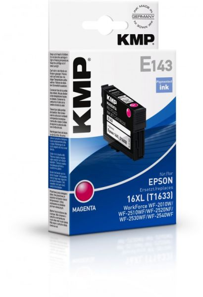 KMP E143 Tintenpatrone ersetzt Epson 16XL (C13T16334010)