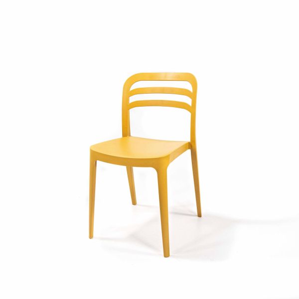 VEBA Wave Chair Senf, Stapelstuhl Kunststoff, 50926