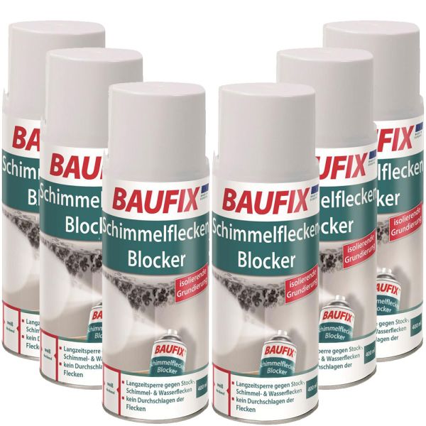 BAUFIX Schimmelfleckenblocker Spray 6er-Set
