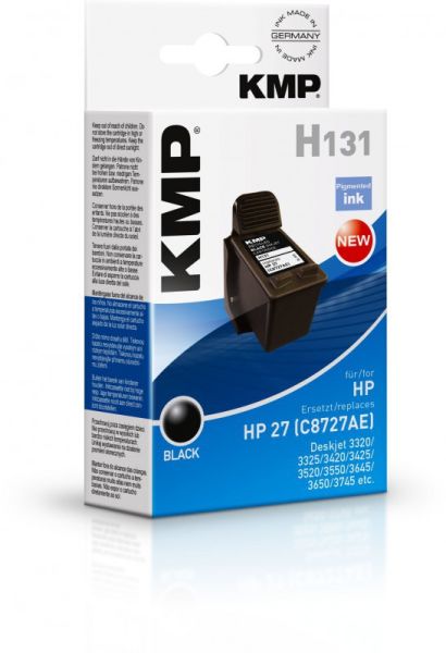 KMP H131 Tintenpatrone ersetzt HP 27 (C8727AE)