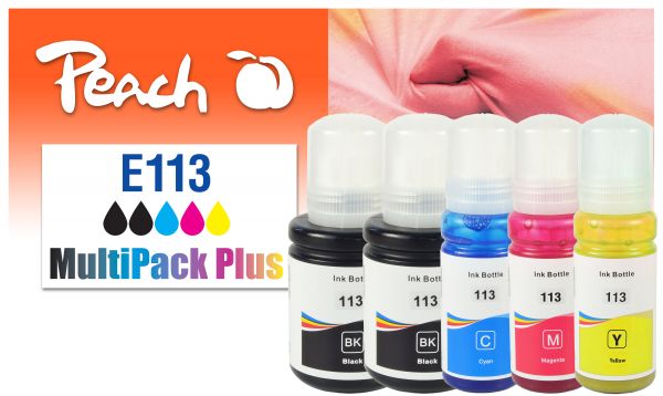 Peach Spar Pack Plus Tintenpatronen, ersetzt Epson No. 113