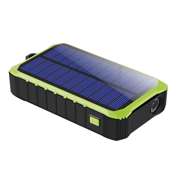 Fontastic Solar USB Powerbank „Crank10“ 10.000 mAh Schwarz