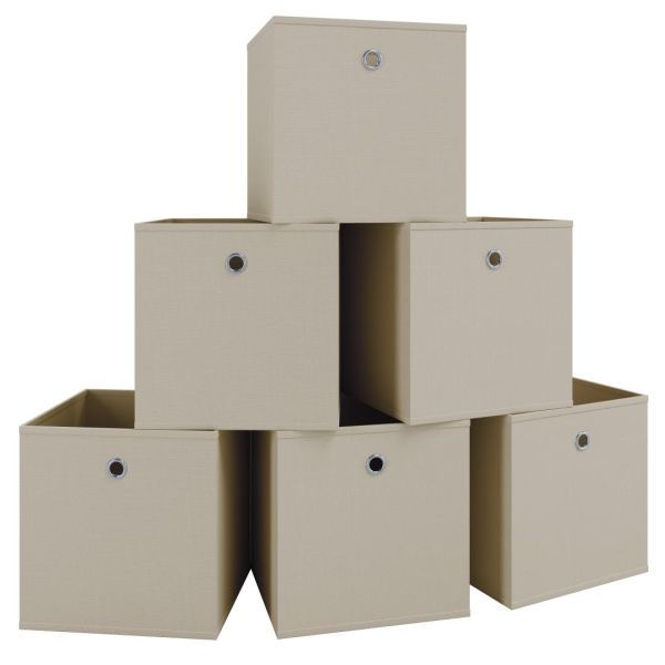 6er-Set Faltbox Klappbox "Boxas" - ohne Deckel Orange