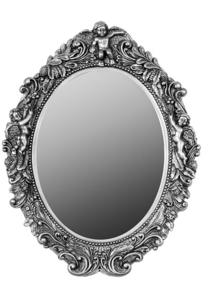 My Flair Ovaler Spiegel "Mogallal", silber