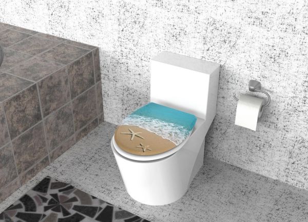 Duschwell Duroplast WC-Sitz mit Motiv - Seestern