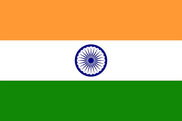 XXL Flagge Indien 250 x 150 cm mit 3 Ösen 100g/m² Stoffgewicht