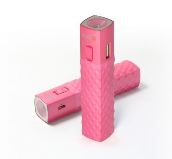 Technaxx Power Bank Lipstick 2600mAh TX-47 pink