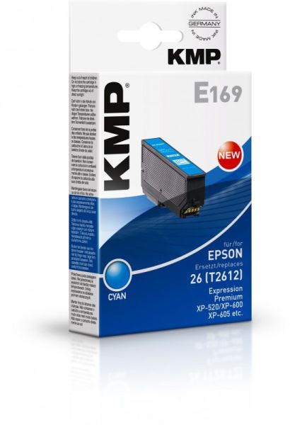 KMP E169 Tintenpatrone ersetzt Epson 26 (C13T26124010)