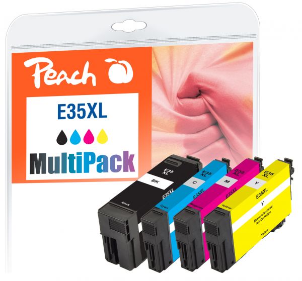 Peach Spar Pack Tintenpatronen ersetzt Epson T3596, No. 35XL