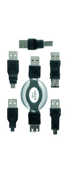Heitech USB - Adapter - Set, 7tlg.