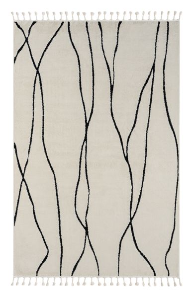 Teppich Moroccan Refresh, 200 cm x 290 cm, Farbe weiß, rechteckig, Florhöhe 19mm