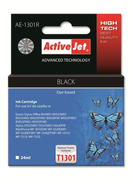 TIN ACTIVEJET AE-1301R Refill für Epson T1301 black 32 ml