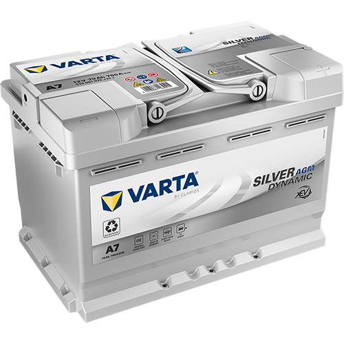 VARTA Silver Dynamic AGM XEV 570901076J382 Autobatterien, A7, 12 V 70 Ah, 760 A, ersetzt Varta E39