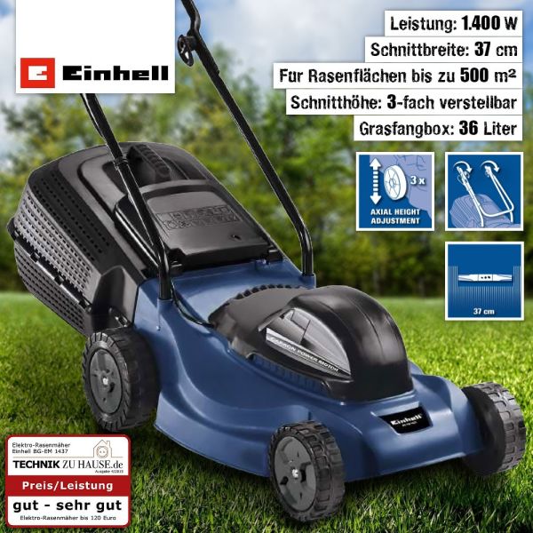 Einhell BG-EM 1437 Elektro-Rasenmäher