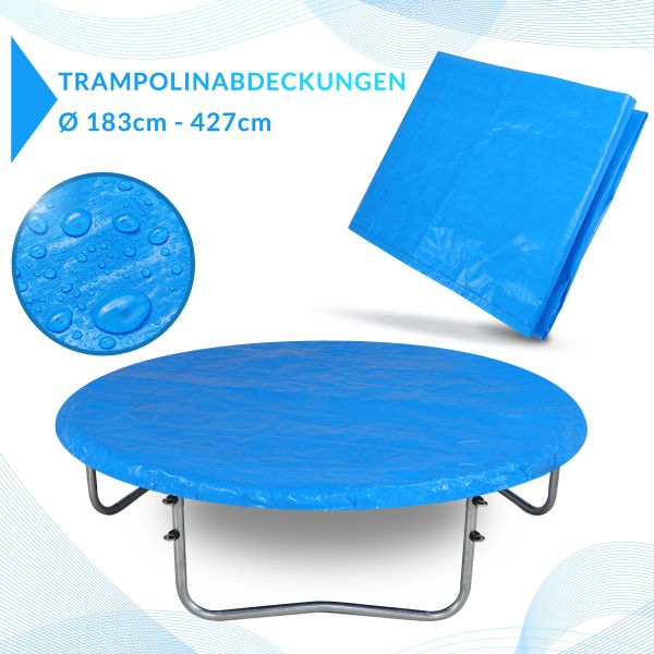 monzana® Abdeckung Trampolin 305cm blau