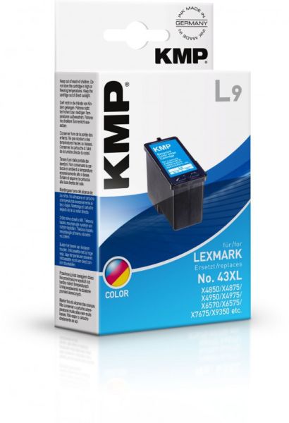 KMP L9 Tintenpatrone ersetzt Lexmark 43 (18Y0143E)
