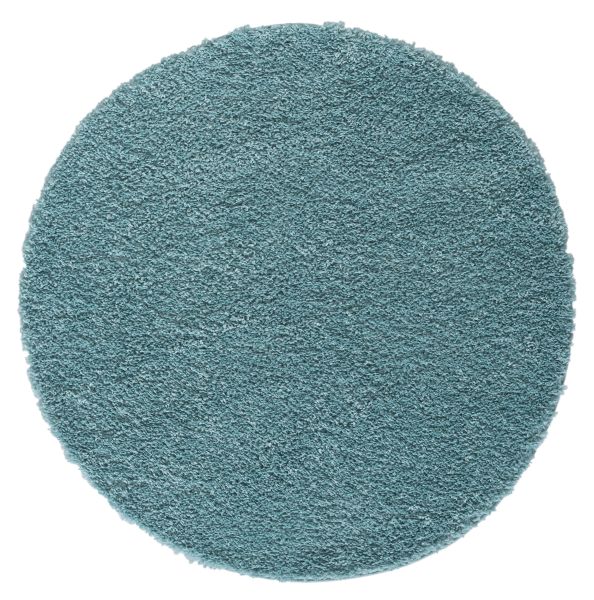 Teppich Elodie, 150cm x 150cm, Farbe Hellblau, rund, Florhöhe 37mm