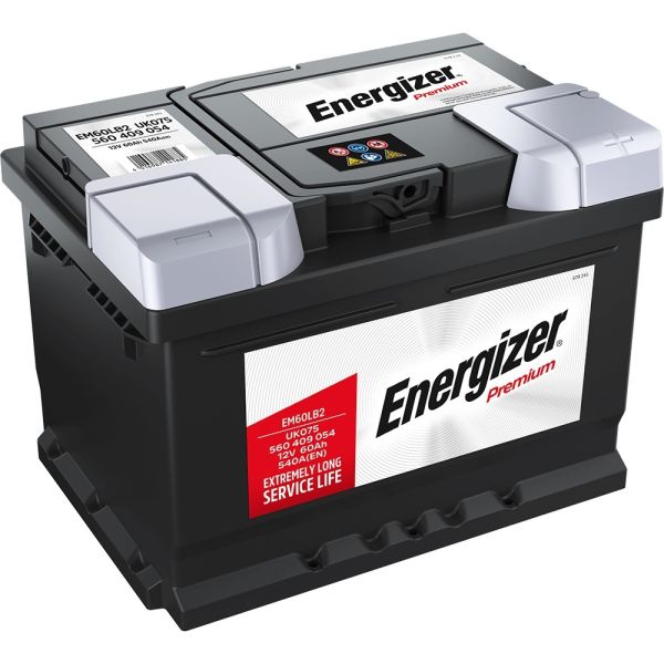 Energizer Premium 560409054I172 Autobatterien, EM60-LB2, 12 V 60 Ah 540 A