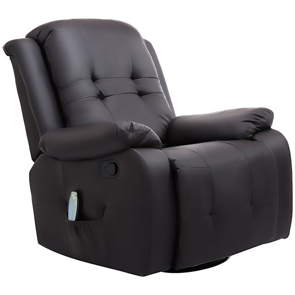 HOMCOM Massagesessel mit Wärmefunktion Fernsehsessel Relaxsessel TV Sessel mit Liegefunktion