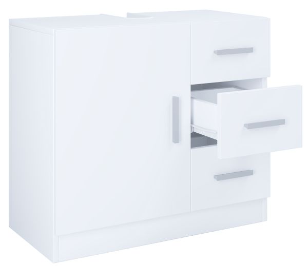 VCM Waschbeckenunterschrank Zalo XL mit 3 Schubladen Weiß