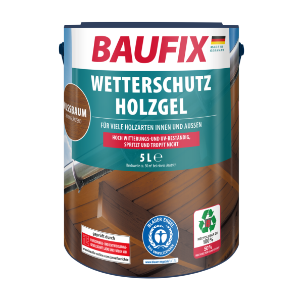 BAUFIX Wetterschutz-Holzgel Nussbaum