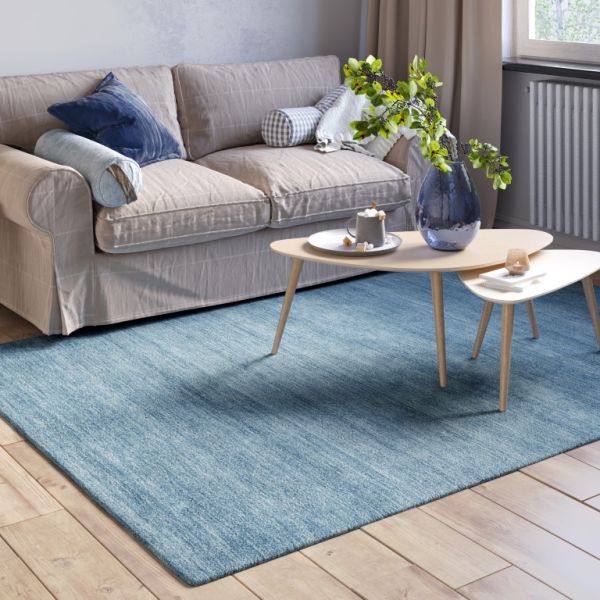 Teppich Adelle 200cm x 140cm, Farbe Blau, rechteck
