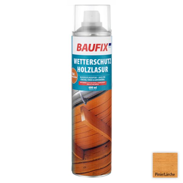 Baufix Wetterschutz-Holzlasur-Spray - Pinie/Lärche