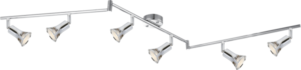 Globo Lighting - DANTE - Strahler Metall verchromt, 6x GU10 LED