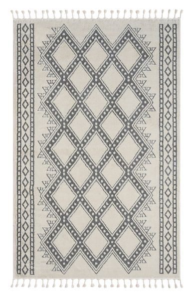 Teppich Moroccan Joy, 200 cm x 290 cm, Farbe weiß, rechteckig, Florhöhe 19mm