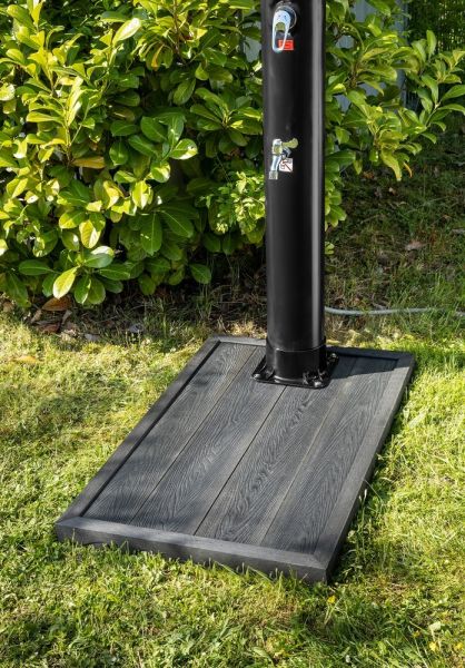 HC Garten & Freizeit Outdoor Bodenelement WPC Anti Rutsch für Pool-Leitern & Solarduschen grau