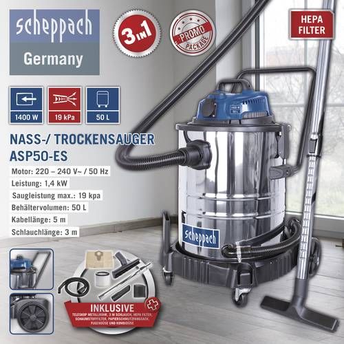Scheppach Nass-/ Trockensauger ASP50-ES