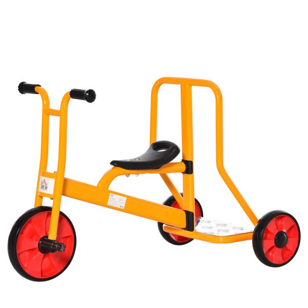 HOMCOM Kinderdreirad Dreirad mit Rückenlehne Plattform Fahrrad für Kinder 3-5 Jahre Kinderfahrzeug m