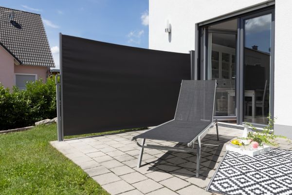 HC Garten & Freizeit Seitenmarkise Balkonmarkise aus Aluminium, ca. 3 x 1,6 m - Anthrazit