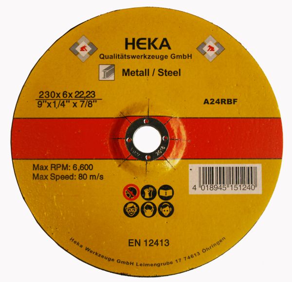 Heka Werkzeuge GmbH Schruppscheibe Metall 230x8.0x22