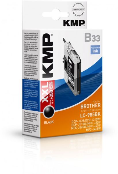 KMP B33 Tintenpatrone ersetzt Brother LC985BK