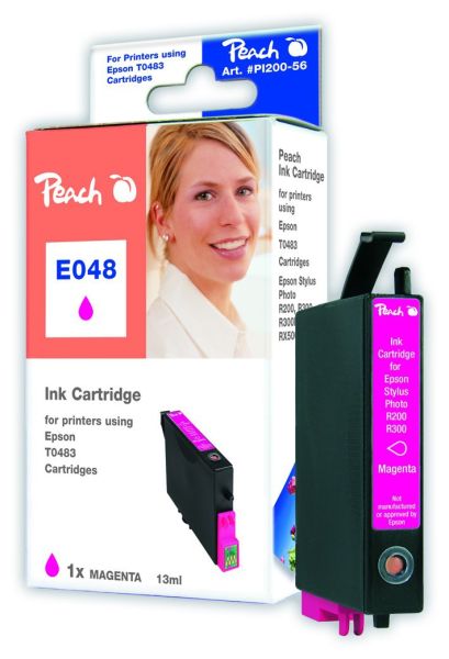 Peach Tintenpatrone magenta kompatibel zu Epson T0483