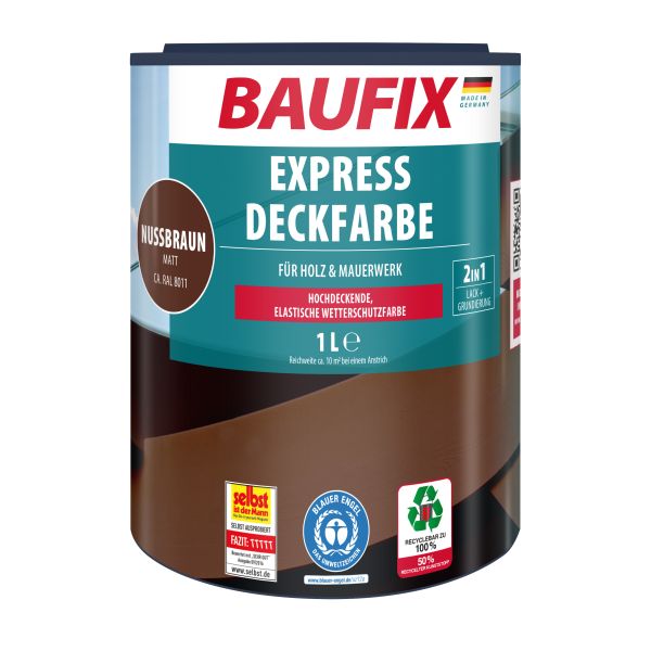 BAUFIX Express Deckfarbe nussbraun