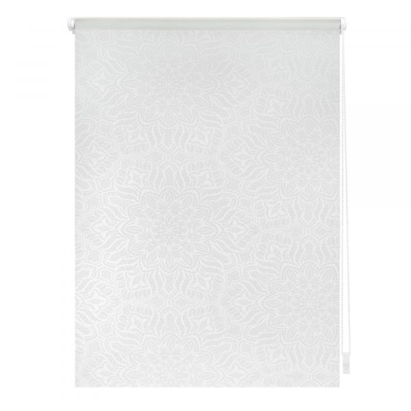 Lichtblick Rollo Klemmfix, ohne Bohren, blickdicht, Henna - Weiß Transparent, 140 x 180 cm (B x L)