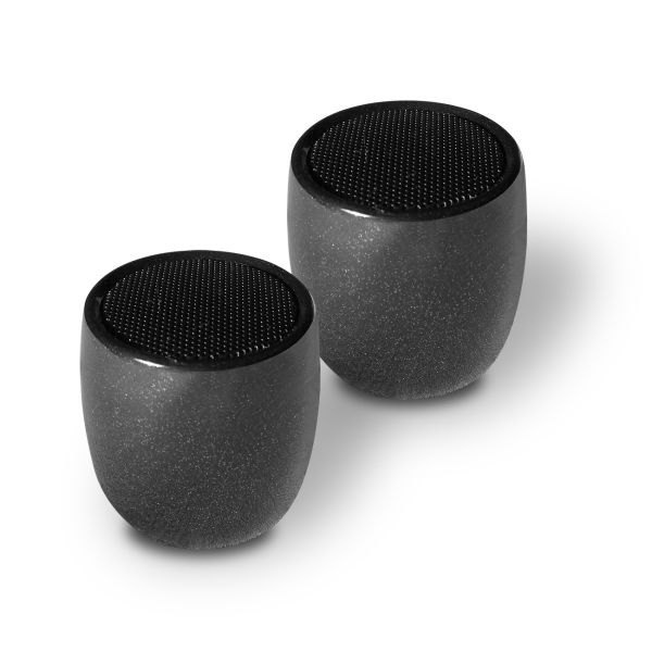 Bluetooth Lautsprecher - 2er Set Bow schwarz