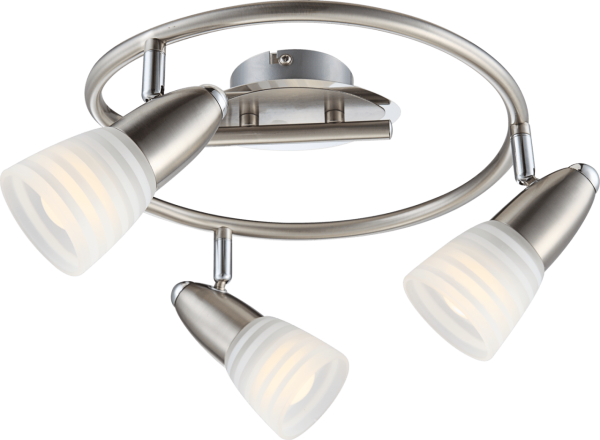 Globo Lighting - CALEB - LED Strahler Metall verchromt, 3x E14 LED