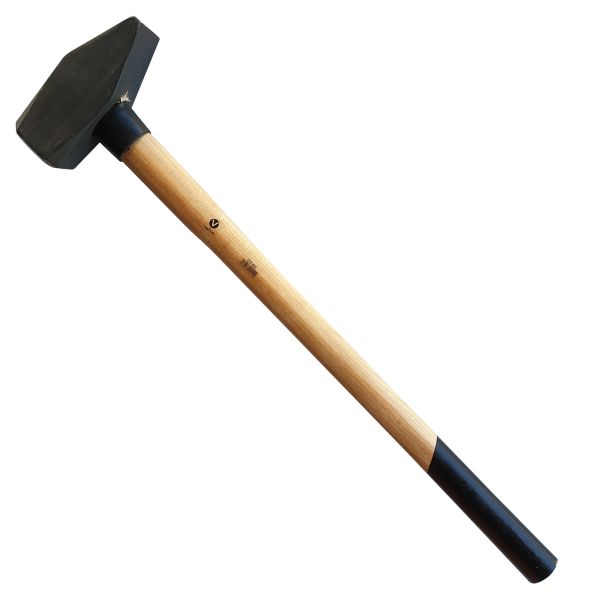Vago-Tools Schlosserhammer Hickorystiel 4 kg Hammer Vorschlaghammer Stielschutz