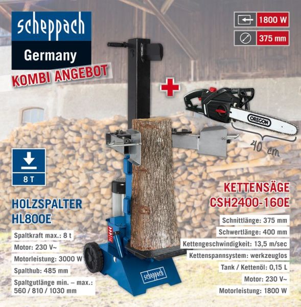 Scheppach XXL Holz-Kombi-Paket, 8 T