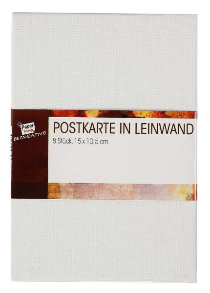 Paper Scrip Leinwand in Postkartengröße - 8er-Set