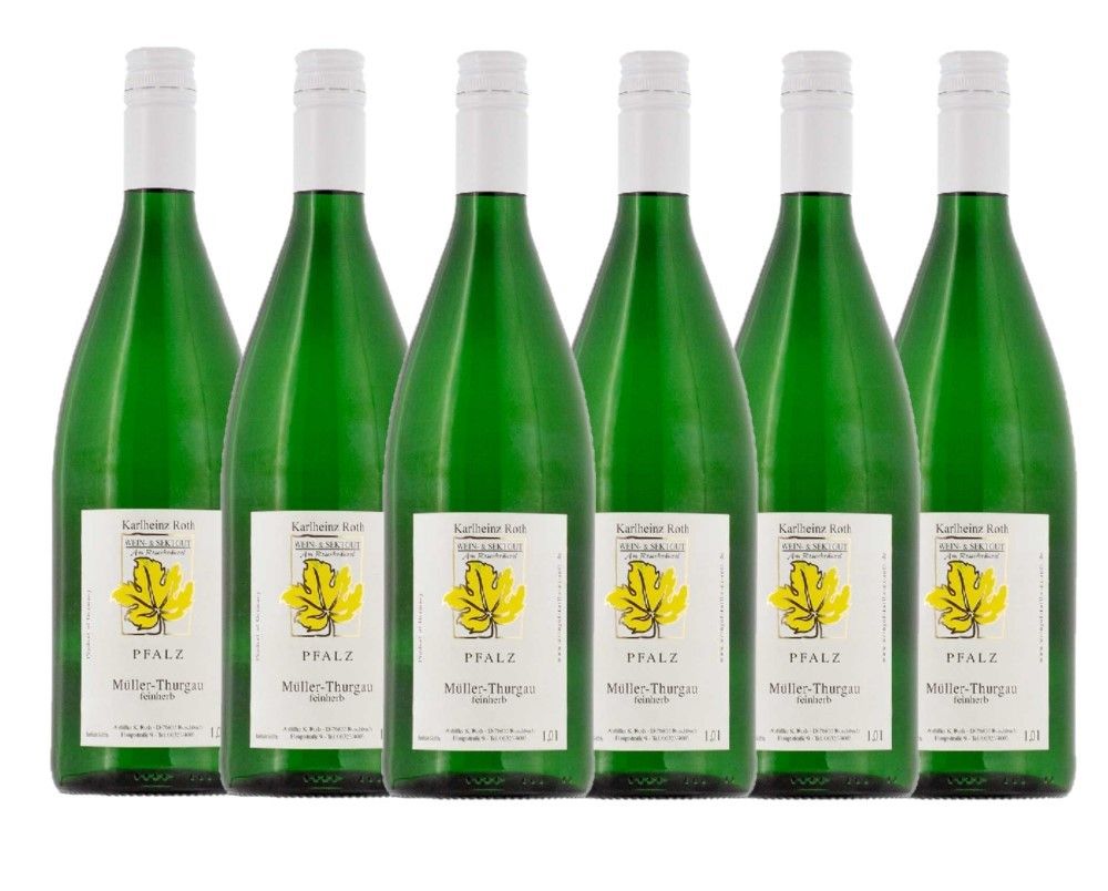 Weingut Karlheinz Roth Müller-Thurgau QbA feinherb 2021 - 6er Karton Wein- & Sektgut Karlheinz Roth Norma24 DE