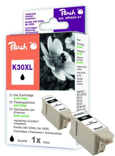 Peach Tintenpatrone schwarz kompatibel zu Kodak 3952363 No.30XL